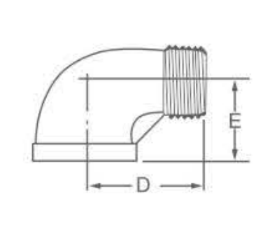 MF 90Deg Elbow drawing