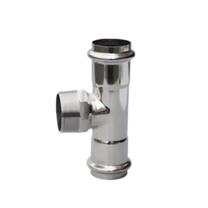 Stainless Steel Press Fittings Male Threaded Press Tee